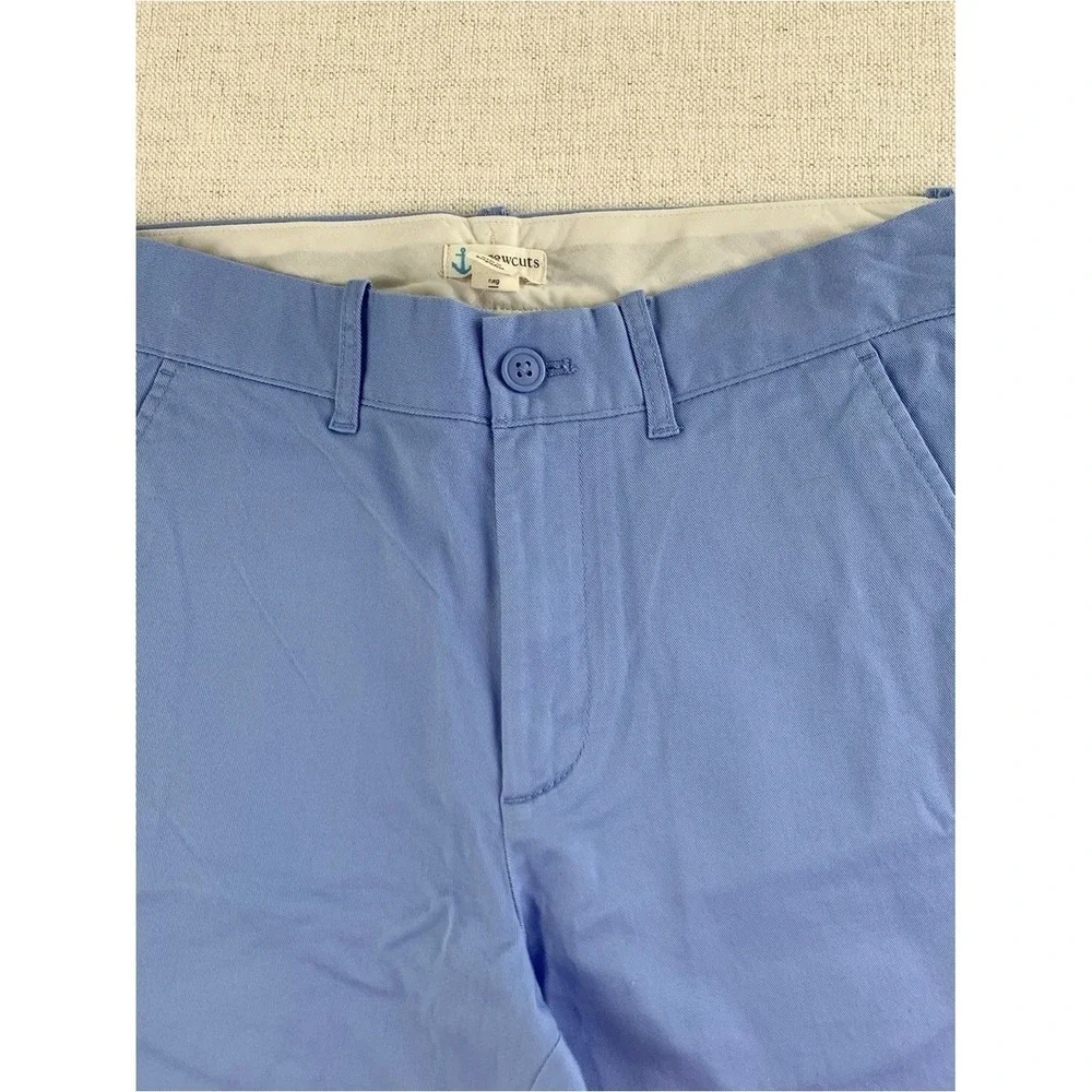Crewcuts New Boy's flat front chino shorts in blue size 16